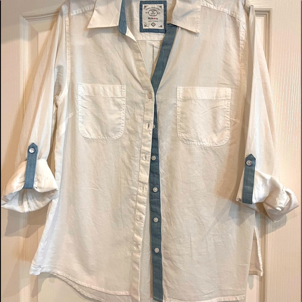 Style & Co button up shirt. Size large